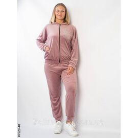 Жіночий спортивний костюм велюр напівбатал 48,50,52 "NOWEMBER" недорого від прямого постачальника
