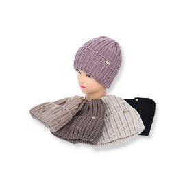 Шапка зимова жіноча QW001-1 на флісі mix р.56-60 "Angelica" недорого оптом від прямого постачальника