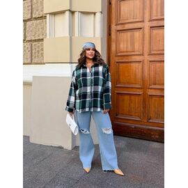 Сорочка жіноча 1134 green р.42-58 "FEMZONE" недорого оптом від прямого постачальника