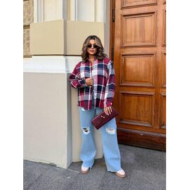 Сорочка жіноча 1134 wine р.42-58 "FEMZONE" недорого оптом від прямого постачальника