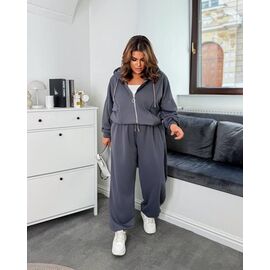 Костюм спортивний жіночий теплий 1140 grey р.42-58 "FEMZONE" недорого оптом від прямого постачальника