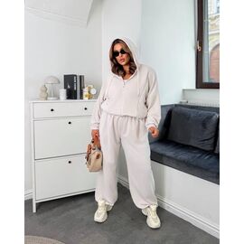 Костюм спортивний жіночий теплий 1140 l.beige р.42-58 "FEMZONE" недорого оптом від прямого постачальника