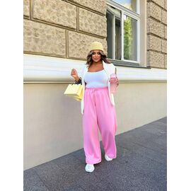 Штани спортивні жіночі 1142 pink р.42-58 "FEMZONE" недорого оптом від прямого постачальника