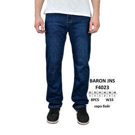 Джинси чоловічі F4023 blue р.32-40 "God Baron" недорого оптом від прямого постачальника