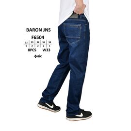 Джинси чоловічі F6504 blue р.32-38 "God Baron" недорого оптом від прямого постачальника