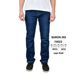 Джинси чоловічі F4022 blue р.32-38 "God Baron" недорого оптом від прямого постачальника