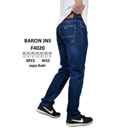 Джинси чоловічі F4020 blue р.30-38 "God Baron" недорого оптом від прямого постачальника