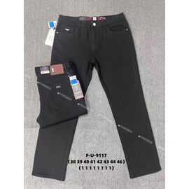 Джинси чоловічі F-U-9117 black р.38-46 "God Baron" недорого оптом від прямого постачальника