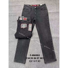 Джинси чоловічі F-8869D2 black р.34-38 "God Baron" недорого оптом від прямого постачальника