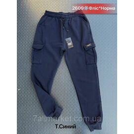 Спортивні штани чоловічі, на флісі/манжеті розміри M — 3xl (46-54) (3кв) "NICOLAS" недорого від прямого постачальника