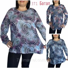 Кофта жіноча, молодіжна батал розмір 4XL-8XL (мікс кв) "NICOLAS" недорого від прямого постачальника