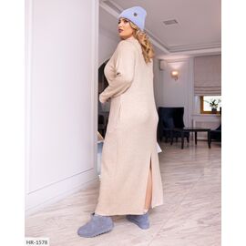 Фотография Женское ангоровое платье большого размера р.50-52;54-56;58-60;62-64 (7цв) "LETTI" купить недорого от прямого поставщика