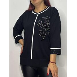 Светр жіночий 815 black р.48-52 "Kosta" недорого оптом від прямого постачальника