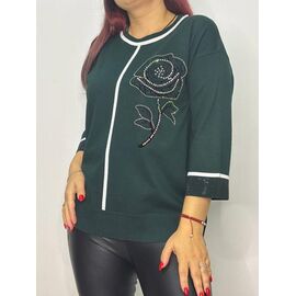 Светр жіночий 815 green р.48-52 "Kosta" недорого оптом від прямого постачальника