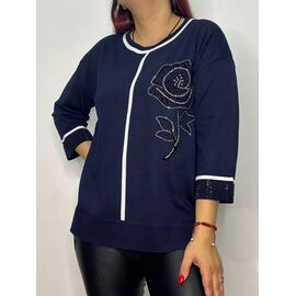 Светр жіночий 815 navy р.48-52 "Kosta" недорого оптом від прямого постачальника