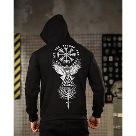 Худи чоловічий 1226 black р.M-3XL "Madoka" недорого оптом від прямого постачальника