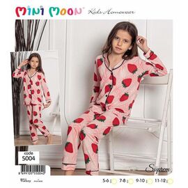 Дитяча піжама на дівчинку 5004 peach р.5-12 "Meloria" недорого оптом від прямого постачальника