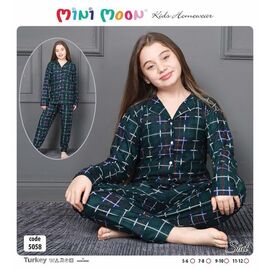 Дитяча піжама на дівчинку 5058 green р.5-12 "Meloria" недорого оптом від прямого постачальника