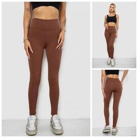 Лосини жіночі теплі 1709 brown р.S-XL "Seven Group" недорого оптом від прямого постачальника