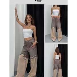 Джинси жіночі TB16 beige р.25-30 "i8denim Women" недорого оптом від прямого постачальника