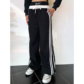 Штани спортивні жіночі TB21 black р.S-L "i8denim Women" недорого оптом від прямого постачальника