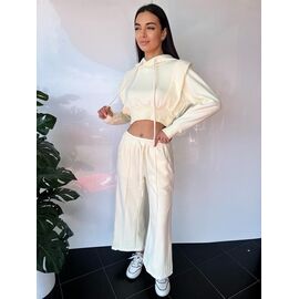 Фотография Костюм спортивный женский тёплый TB31 white р.S-L "i8denim Women" недорого оптом от прямого поставщика