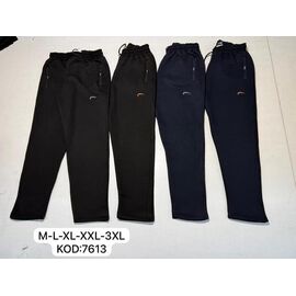 Фотография Штаны спортивные мужские 7613 black-orange р.M-3XL "Cramp" недорого оптом от прямого поставщика