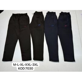 Фотография Штаны спортивные мужские 7030 black-red р.M-3XL "Cramp" недорого оптом от прямого поставщика