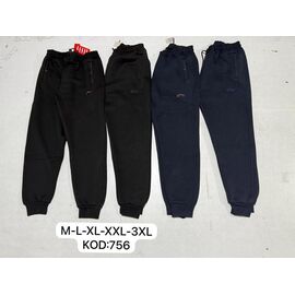 Штани спортивні чоловічі 756 black р.M-3XL "Cramp" недорого оптом від прямого постачальника