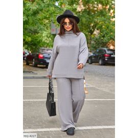 Фотография Женский прогулочный костюм со штанами большие размеры р.50-52;54-56;58-60;62-64 (5цв) "LETTI" купить недорого от прямого поставщика