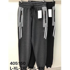 Штани спортивні чоловічі утеплені 405 mix р.L-4XL "JEANS KIDS" недорого оптом від прямого постачальника