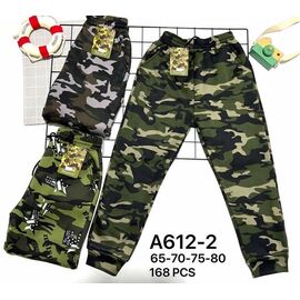 Штани дитячі спортивні на хлопчика A612-2 mix р.65-80 "JEANS KIDS" недорого оптом від прямого постачальника