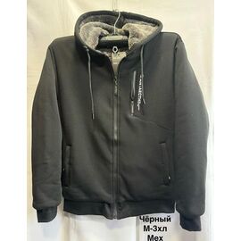 Кофта спортивна чоловіча 2361 black р.3XL-6XL "WELL" недорого оптом від прямого постачальника