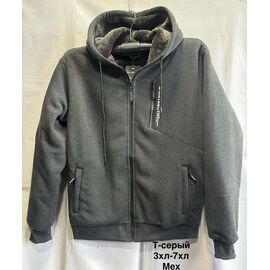 Кофта спортивна чоловіча 2361B grey р.3XL-6XL "WELL" недорого оптом від прямого постачальника