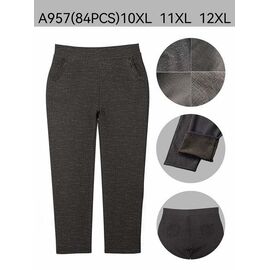 Фотография Штаны женские утеплённые A957 grey р.10XL-12XL "Hoan" недорого оптом от прямого поставщика