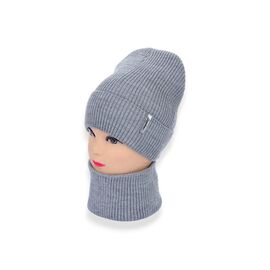 Комплект жіночий KFFW003-18 на флісі grey р.56-60 "Angelica" недорого оптом від прямого постачальника