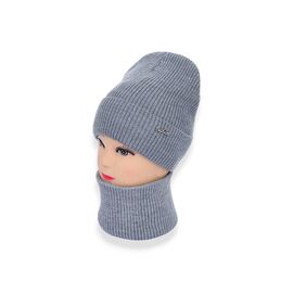 Комплект жіночий KFFW003-23 на флісі grey р.56-60 "Angelica" недорого оптом від прямого постачальника