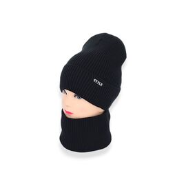 Комплект жіночий KFFW003-32 на флісі black р.56-60 "Angelica" недорого оптом від прямого постачальника