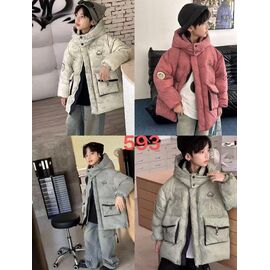 Курка дитяча зимова на хлопчика 593 milk р.120-160 "Farbique" недорого оптом від прямого постачальника