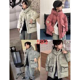 Курка дитяча зимова на хлопчика 593 coral р.120-160 "Farbique" недорого оптом від прямого постачальника