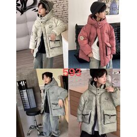 Курка дитяча зимова на хлопчика 593 beige р.120-160 "Farbique" недорого оптом від прямого постачальника