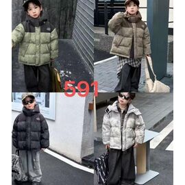 Курка дитяча зимова на хлопчика 591 black р.120-160 "Farbique" недорого оптом від прямого постачальника