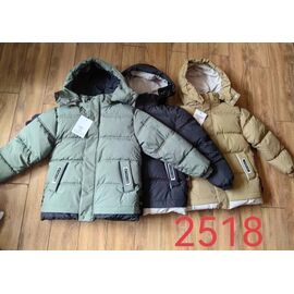 Курка дитяча зимова на хлопчика 2518 grey р.120-160 "Farbique" недорого оптом від прямого постачальника