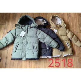 Курка дитяча зимова на хлопчика 2518 black р.120-160 "Farbique" недорого оптом від прямого постачальника