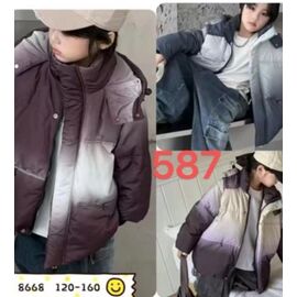 Курка дитяча зимова на хлопчика 587 wine р.120-160 "Farbique" недорого оптом від прямого постачальника