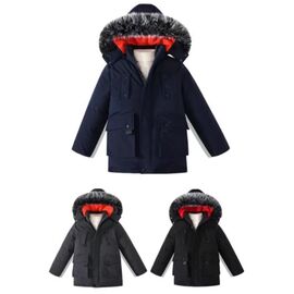 Фотография Курка детская зимняя на мальчика 07 grey р.4-12 "Farbique" недорого оптом от прямого поставщика