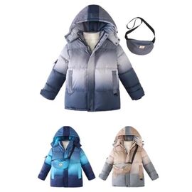 Курка дитяча зимова на хлопчика 205 blue р.4-12 "Farbique" недорого оптом від прямого постачальника