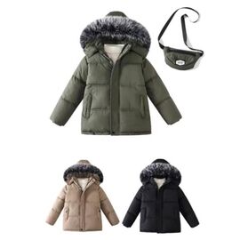 Фотография Курка детская зимняя на мальчика 202 black р.4-12 "Farbique" недорого оптом от прямого поставщика