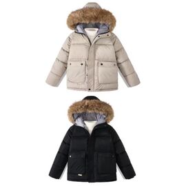 Фотография Курка детская зимняя на мальчика 188 black р.8-16 "Farbique" недорого оптом от прямого поставщика