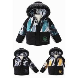 Фотография Курка детская зимняя на мальчика 2162 blue р.4-12 "Farbique" недорого оптом от прямого поставщика